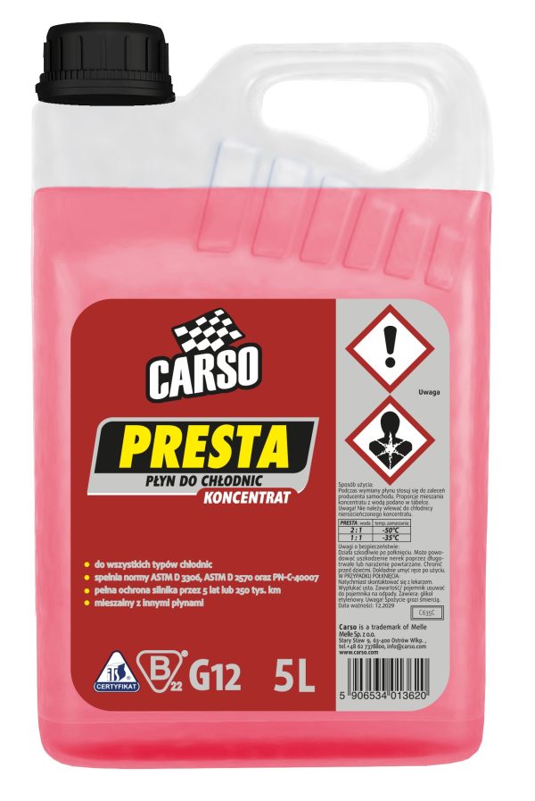 CARSO PRESTA KONCENTRAT CZERWONY 5L