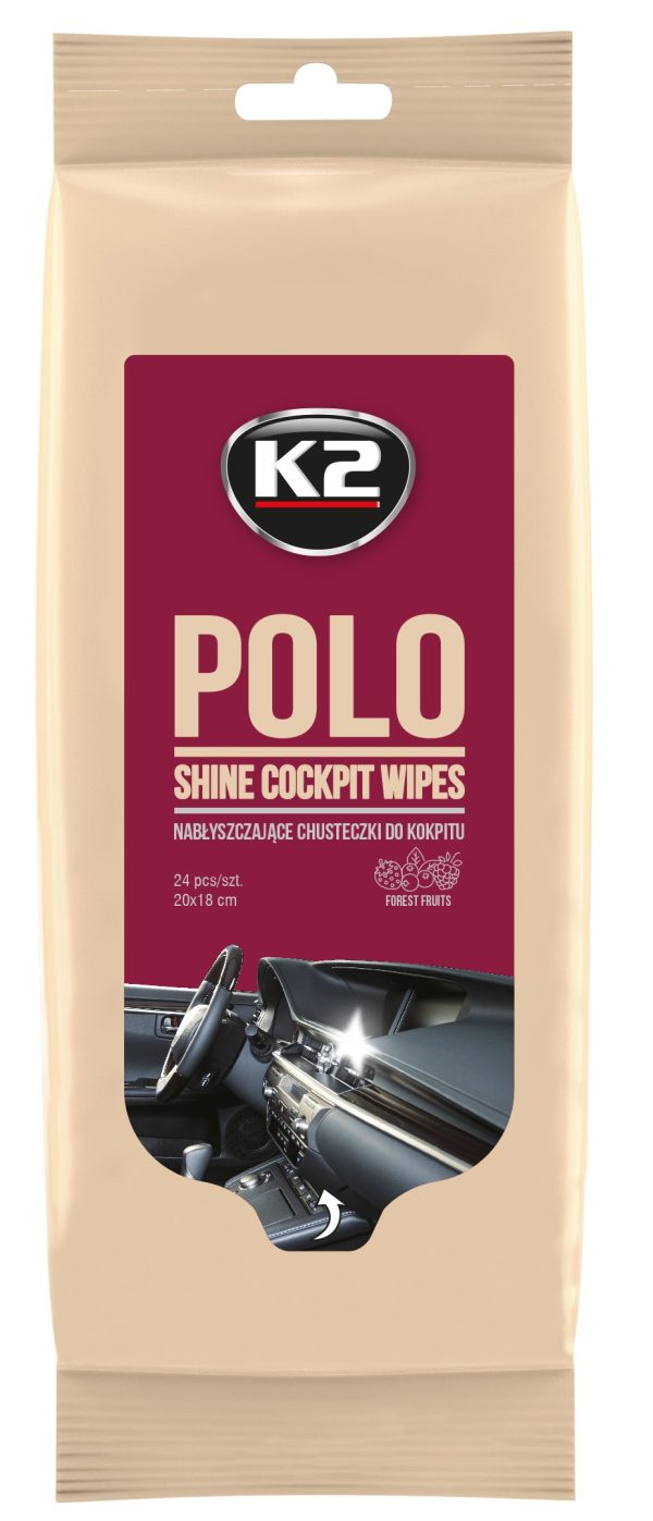 K2 POLO SHINE WIPES