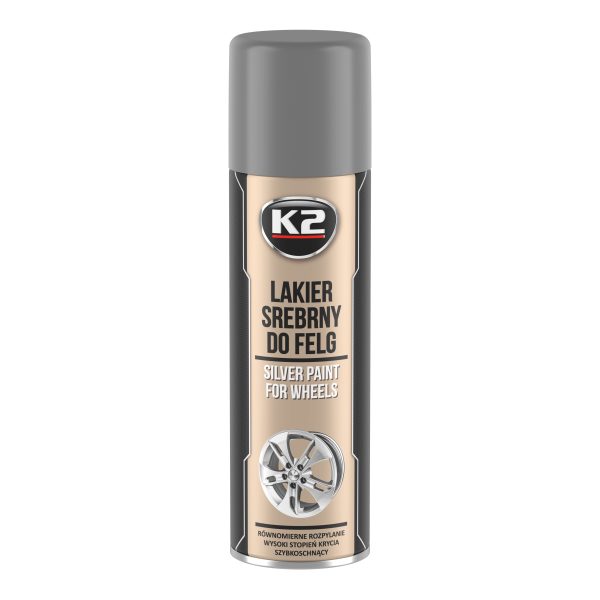 K2 SREBRNY LAKIER DO FELG 500 ML