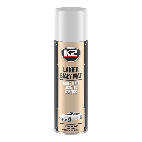 K2 LAKIER AKRYLOWY BIAŁY MAT 500 ML