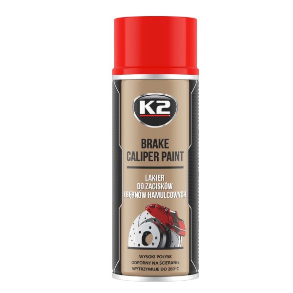 K2 BRAKE CALIPER PAINT 400ml CZERWONY