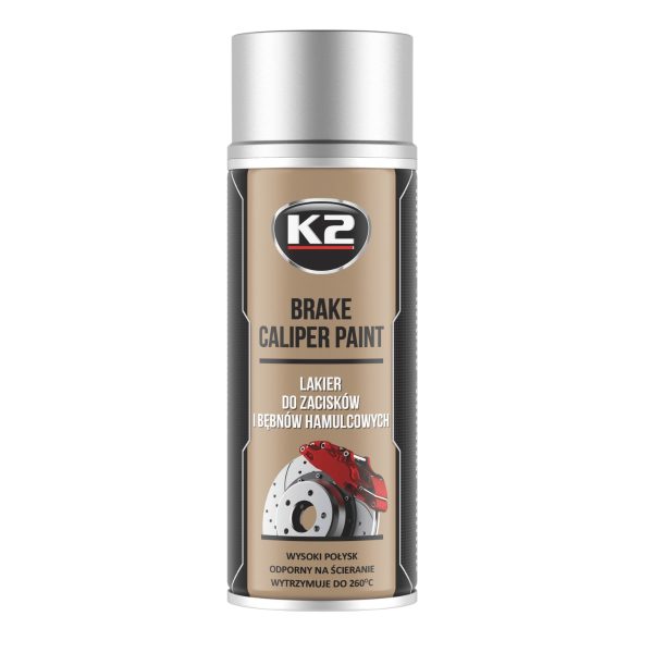 K2 BRAKE CALIPER PAINT 400ml SREBRNY