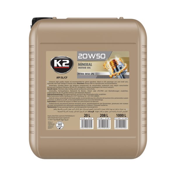 K2 20W-50 XL  20L