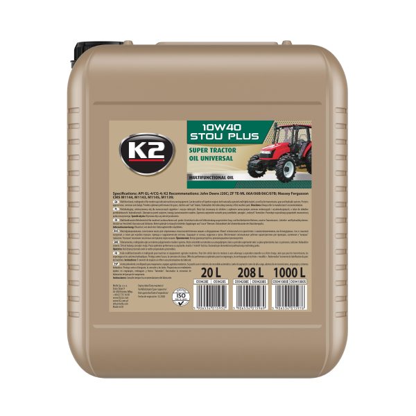 K2 10W-40 STOU PLUS 20L