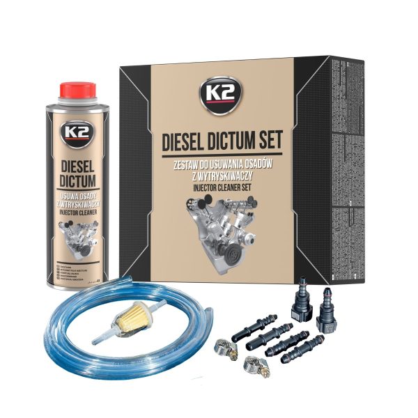 K2 DIESEL DICTUM 500ML SET Środek do czyszczenie wtryskiwaczy W324