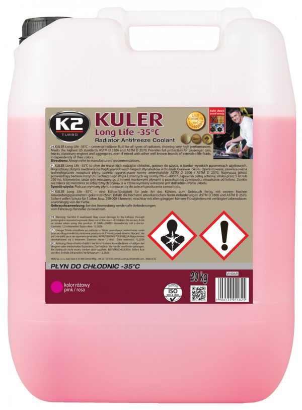 K2 KULER -35°C RÓŻOWY 22 KG